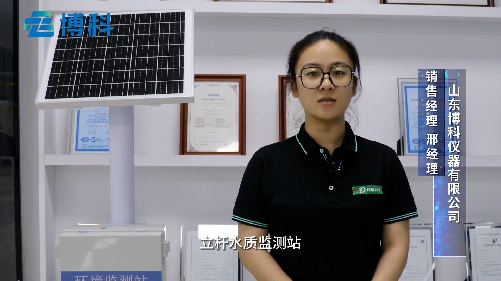 立桿水質監測站遠程監測多種水質參數